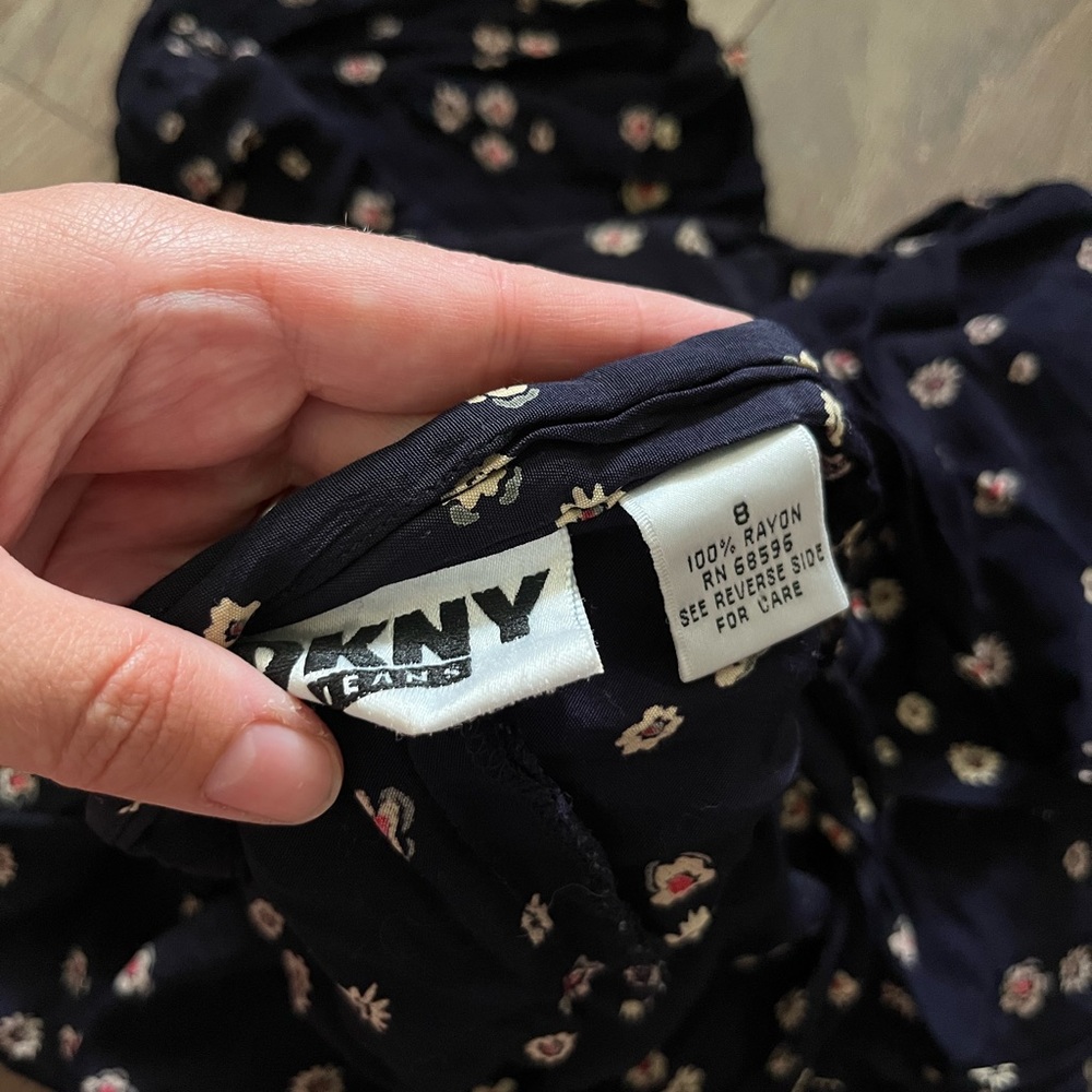 DKNY Jeans Floral Wrap Skirt